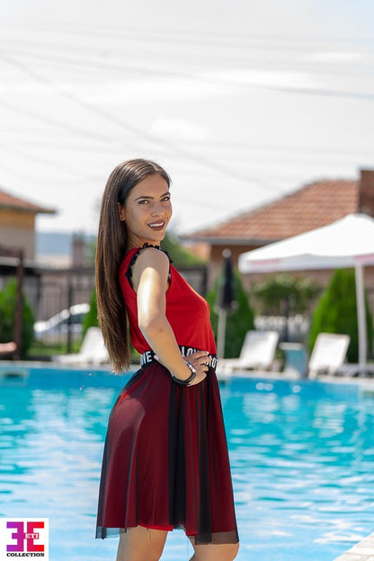 РОКЛЯ С ТЮЛ КАМЕЛИЯ