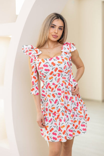 Лятна рокля на черешки Красимира