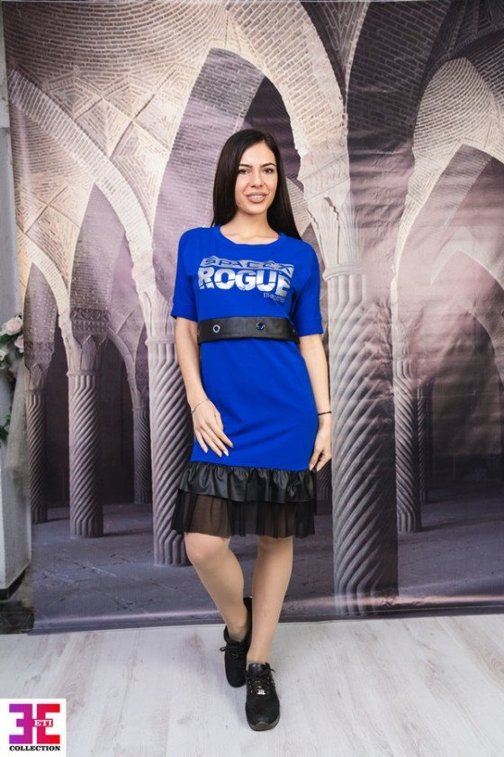 ПРЕКРАСНА РОКЛЯ С КОЖА ВЕНИ