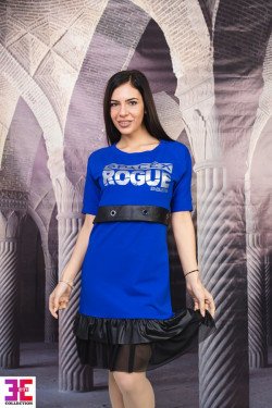 ПРЕКРАСНА РОКЛЯ С КОЖА ВЕНИ