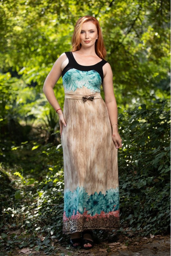 Прекрасна рокля на цветя Велина