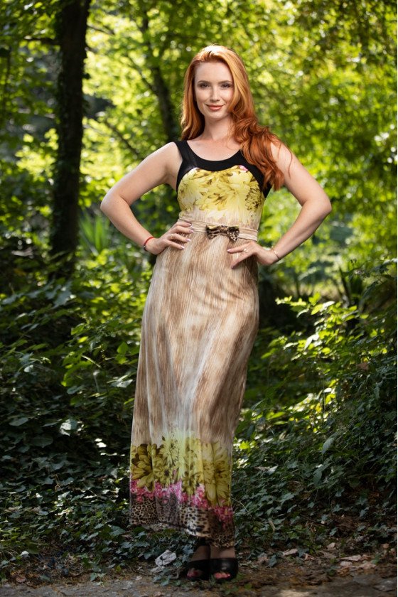 Рокля на цветя Делена