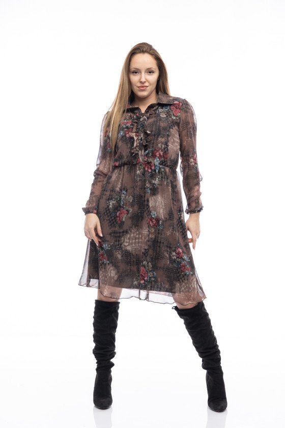 Прекрасна рокля от шифон Евелин