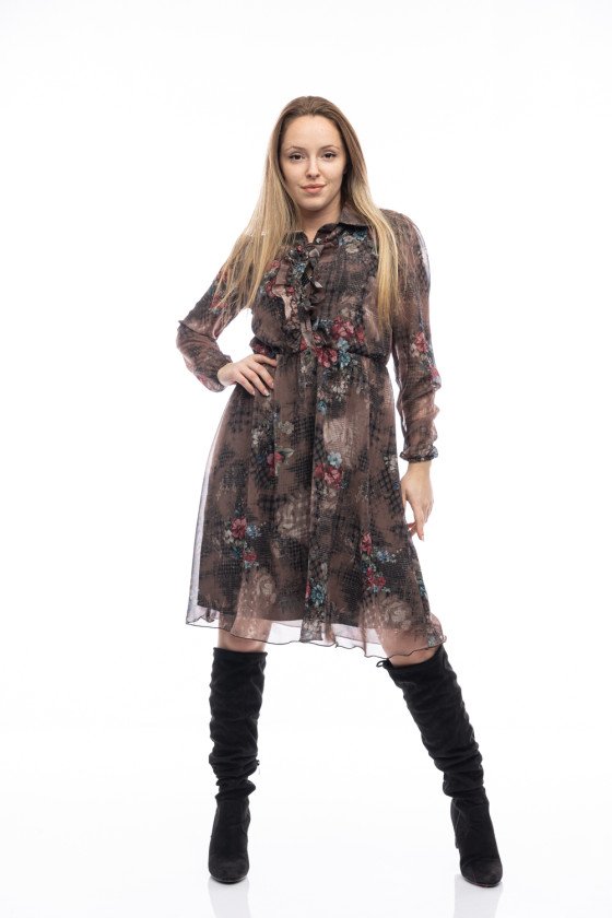 Прекрасна рокля от шифон Евелин