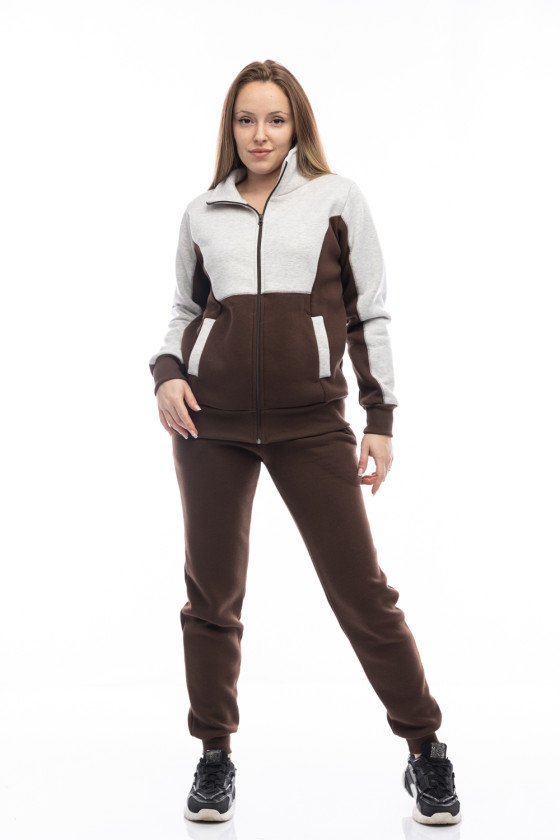 Дамски зимен екип в два цвята -шоколадово изкушение