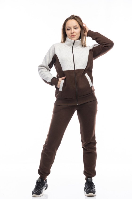 Дамски зимен екип в два цвята -шоколадово изкушение