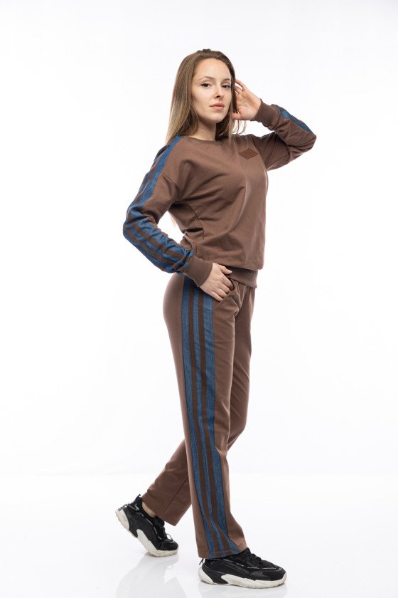 Дамски спортен комплект „Denim Line“ – кафе