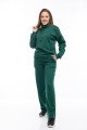 Дамски комплект широк крачол в зелено