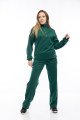 Дамски комплект широк крачол в зелено