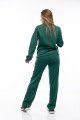 Дамски комплект широк крачол в зелено