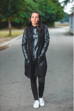 ЖИЛЕТКА С КОЖЕНИ РЪКАВИ ПАРИС