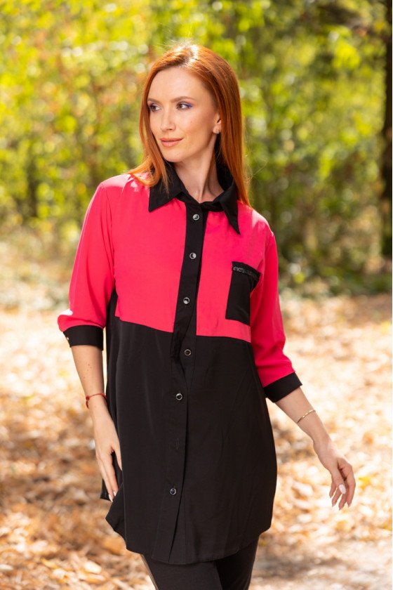 Елегантна риза в два цвята Елизабет