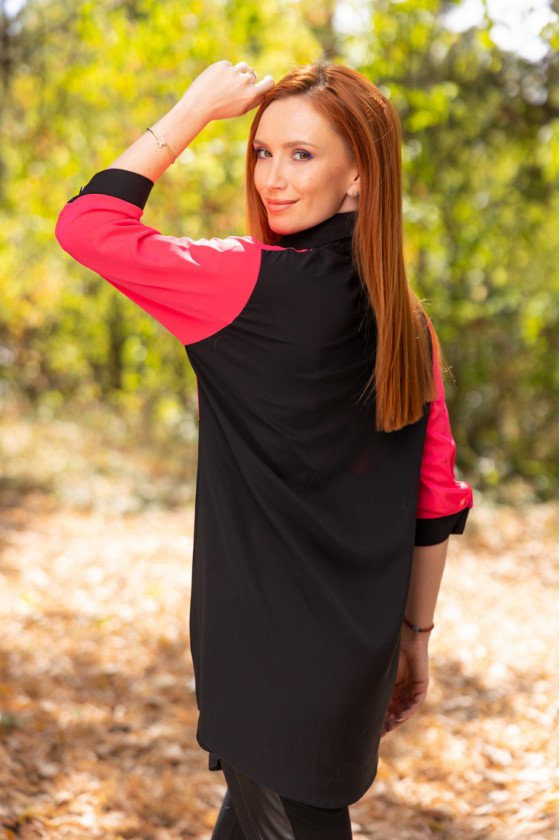 Елегантна риза в два цвята Елизабет