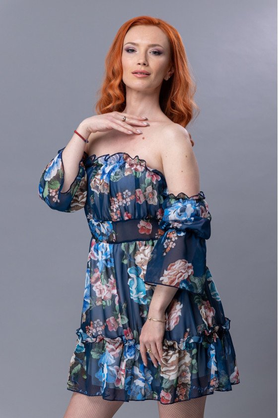 Прекрасна рокля от шифон Хрисияна