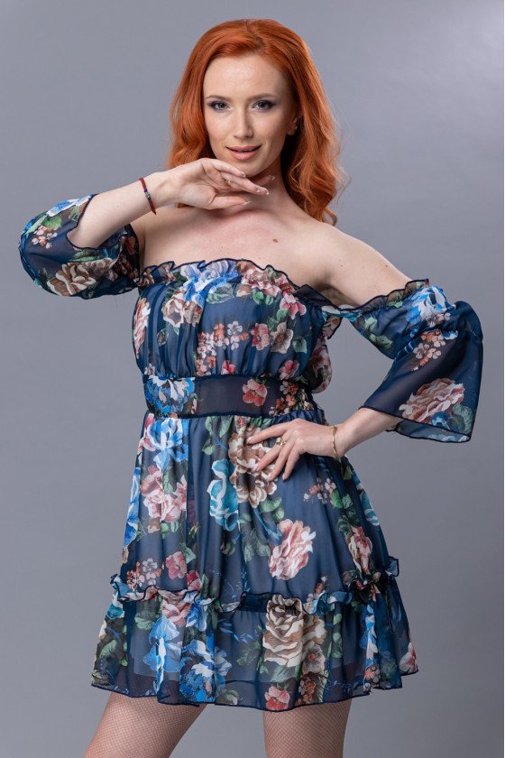 Прекрасна рокля от шифон Хрисияна