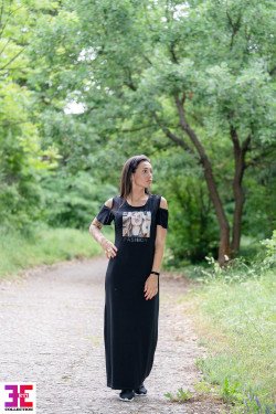 ЕЛЕГАНТНА РОКЛЯ СЪС ЩАМПА СОФИЯ