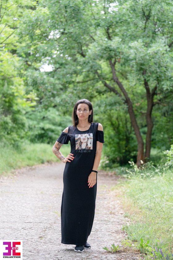 ЕЛЕГАНТНА РОКЛЯ СЪС ЩАМПА СОФИЯ