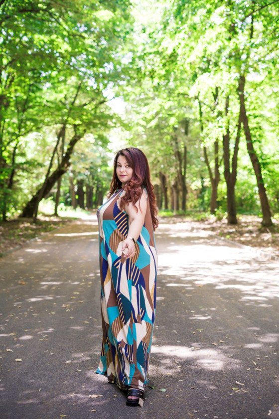 Елегантна дълга рокля Триша