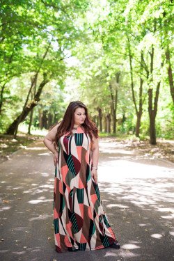 Елегантна дълга рокля Габриела