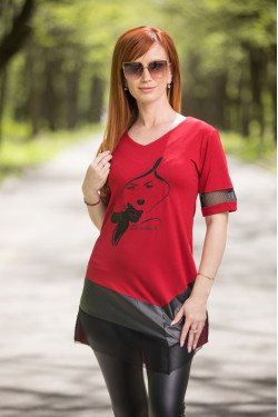 Туника с принт Лети