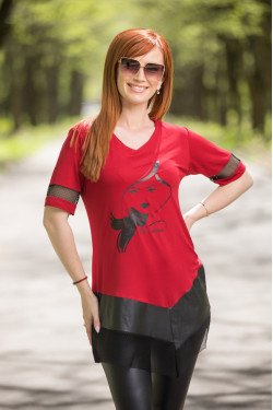 Туника с принт Лети