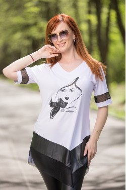 Туника с кожа Лаура