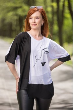 Елегантна дамска туника в бяло