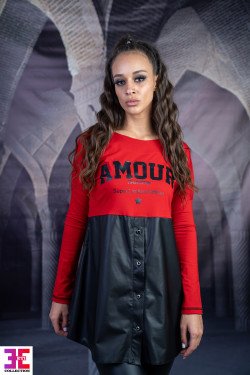 ТУНИКА С КОЖА МОЛИ