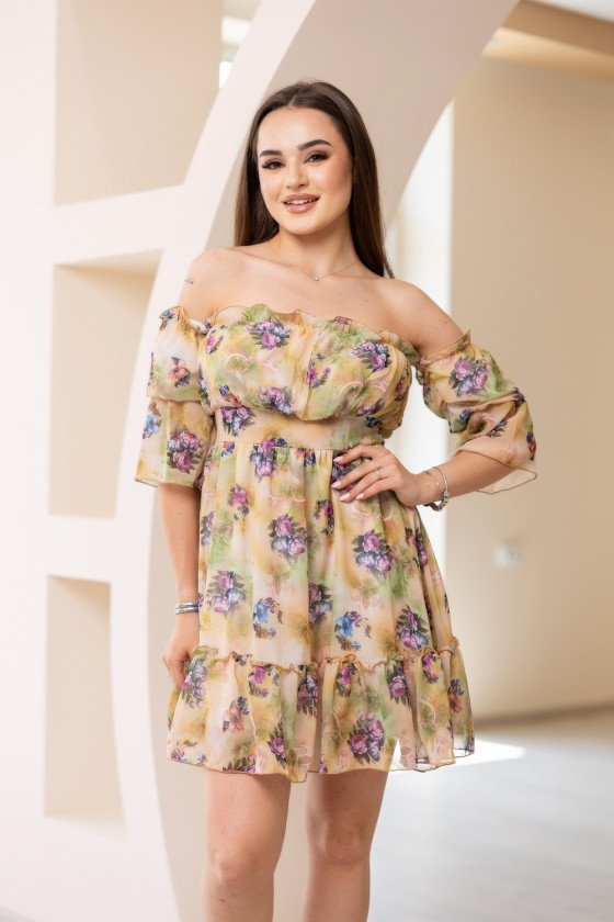 Модна дамска рокля от шифон Ариана