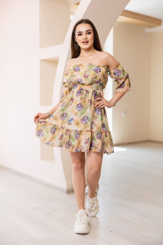 Модна дамска рокля от шифон Ариана