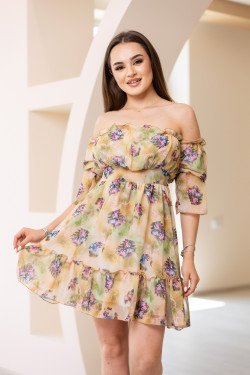 Модна дамска рокля от шифон Ариана