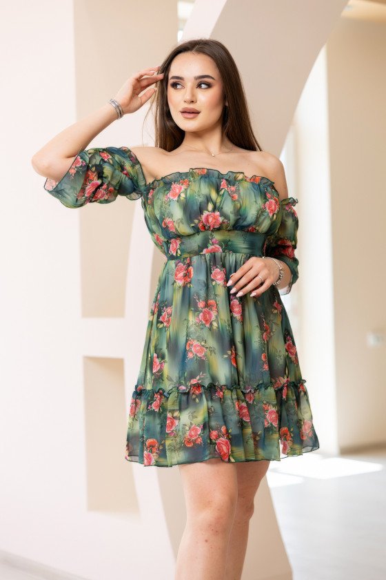 Модна дамска рокля от шифон Бориса