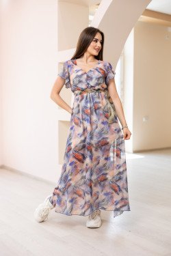 Дълга рокля от шифон Катерина