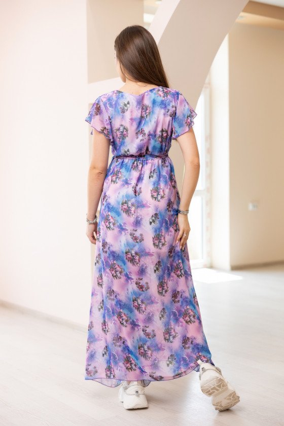 Дълга лятна рокля от шифон Щиляна