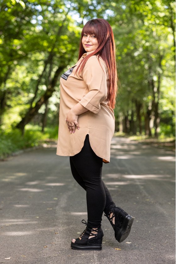 Елегантна риза с джоб Мелани