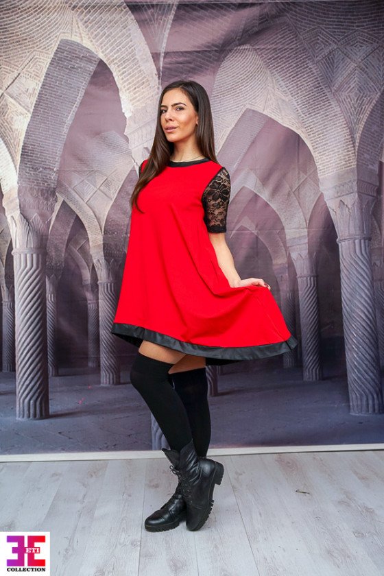 ПРЕКРАСНА ТУНИКА С КОЖА САРА