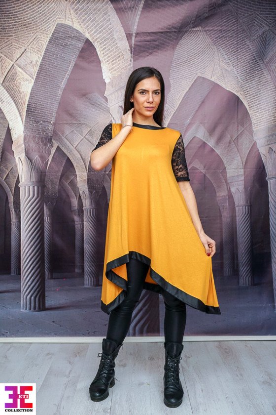 ПРЕКРАСНА ТУНИКА С КОЖА