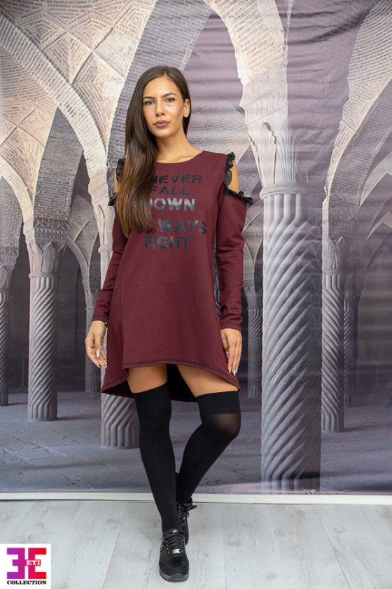 ТУНИКА В ЦВЯТ БОРДО ВАЛЕНТИНА