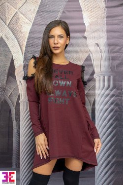 ТУНИКА В ЦВЯТ БОРДО ВАЛЕНТИНА