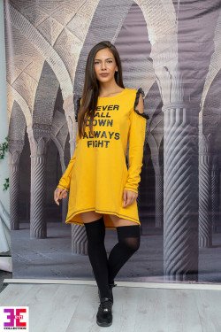 ТУНИКА В ЦВЯТ ГОРЧИЦА АРИЯ