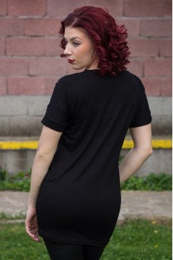 ЕЛЕГАНТНА ТУНИКА С КОЖА ГЕРИ