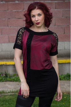 ЕЛЕГАНТНА ТУНИКА С КОЖА ЕТИ