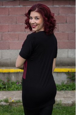 ЕЛЕГАНТНА ТУНИКА С КОЖА ЕТИ