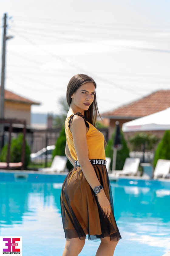 РОКЛЯ С ТЮЛ ЛИНА