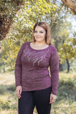 ЕЛЕГАНТНА БЛУЗА С ПЕРЛИ КРАСИ