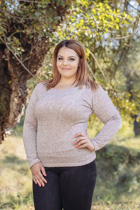 ЕЛЕГАНТНА БЛУЗА С ПЕРЛИ НЕЛИ