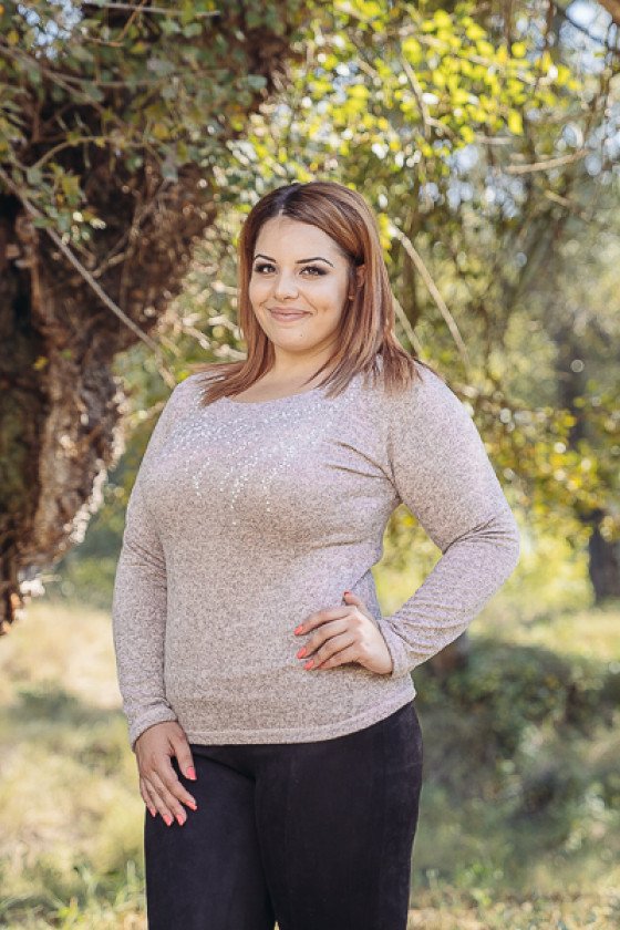 ЕЛЕГАНТНА БЛУЗА С ПЕРЛИ НЕЛИ