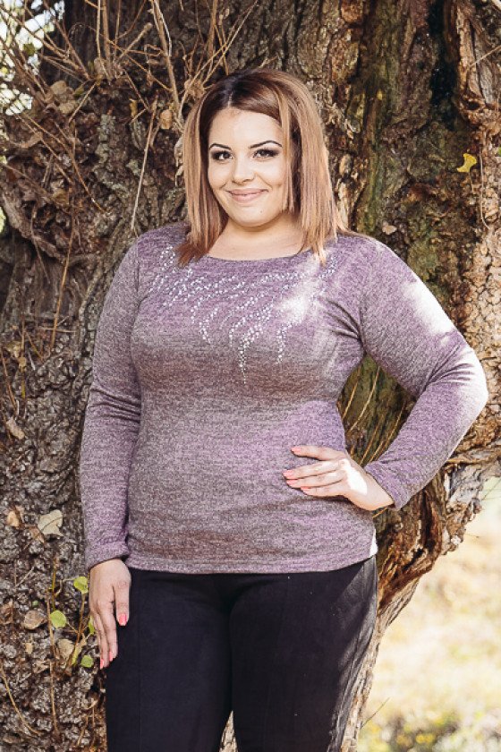 Елегантна блуза с перли Анита