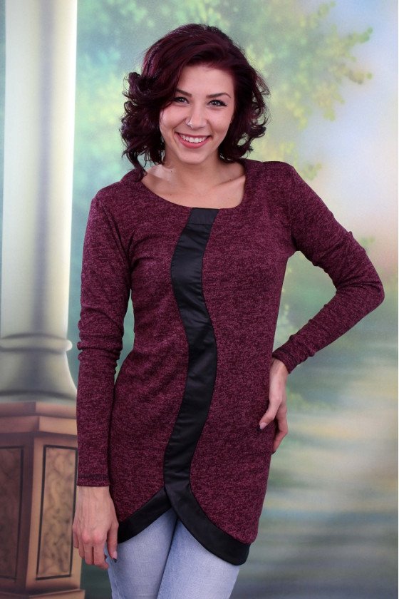 ЕЛЕГАНТНА ТУНИКА С КОЖА ВИЛИАНА