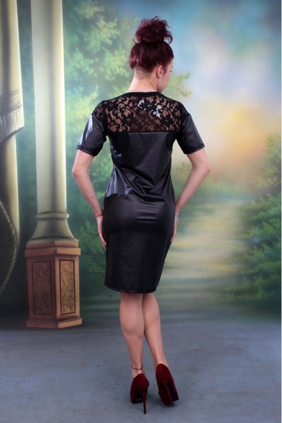 КОЖЕНА РОКЛЯ С ДАНТЕЛА МИКИ